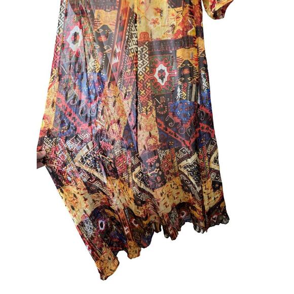 LE SUPERBE - Wo Joni Long Sleeve Maxi Dress - Tapestry Patchwork - size 4 (NWT) - Picture 10 of 16